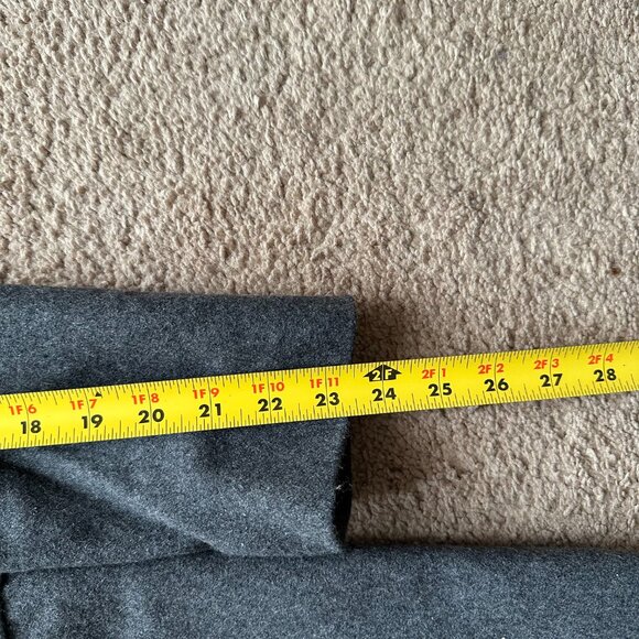 Nine West Pea Coat Womens 4 Wool Blend Notch Double Breast Grey - Picture 10 of 13